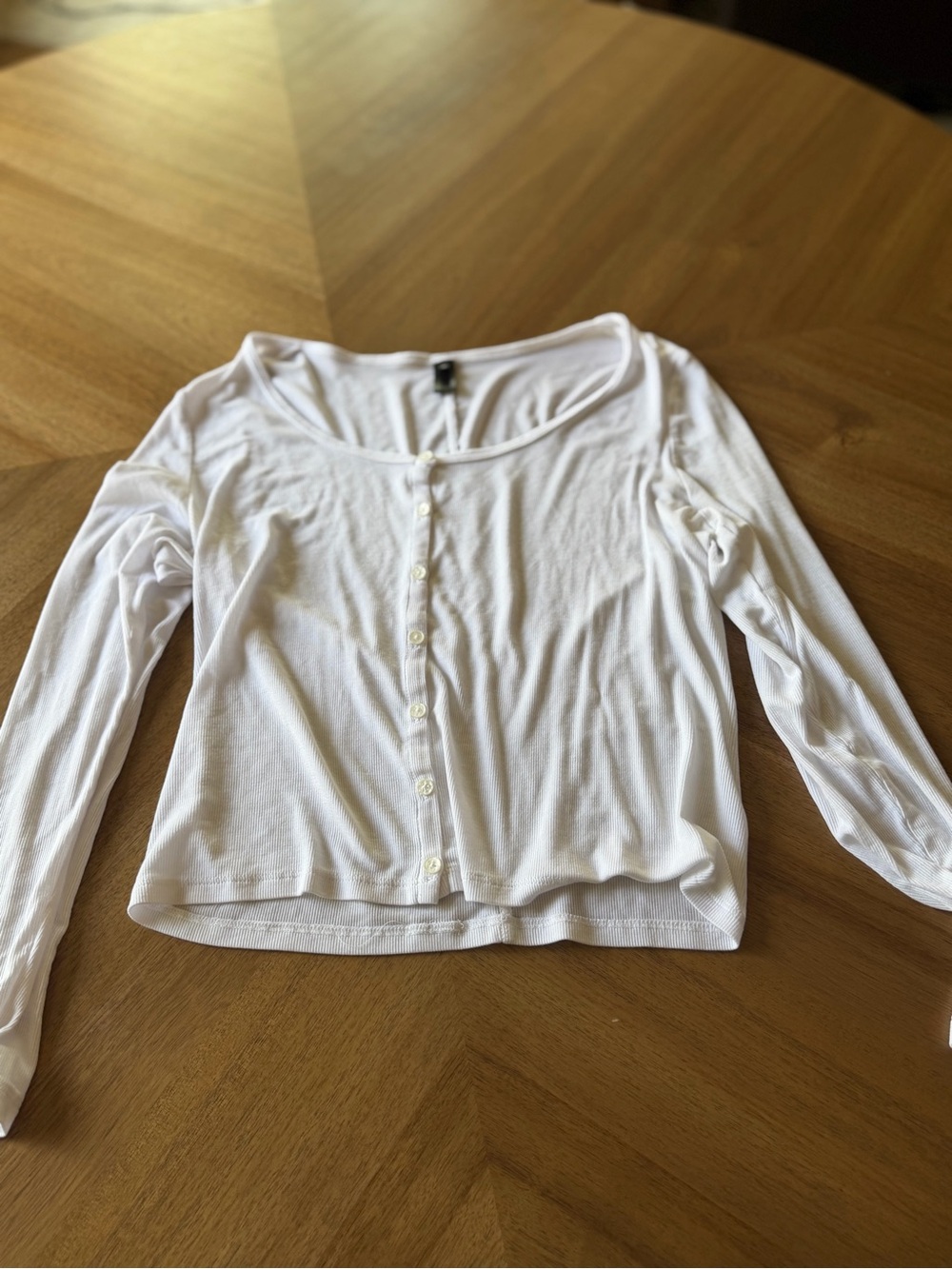 Ag Adriano Goldschmied White Long-Sleeve Button-Front Cardigan